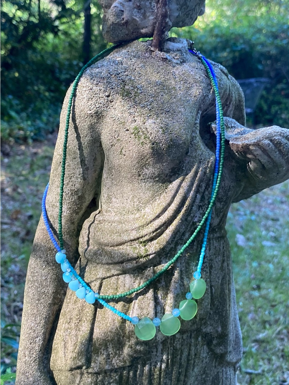 Handmade Stackable Beaded Gemstone Necklaces - Picture 3 of 5